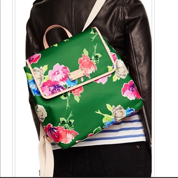 Kate Spade Kennedy Park Floral Print Neko Backpack - Picture 4 of 8